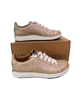 KURU Roam Shoes Womens Size 8.5 Bronze Leather Comfort Walking Sneakers 20630885
